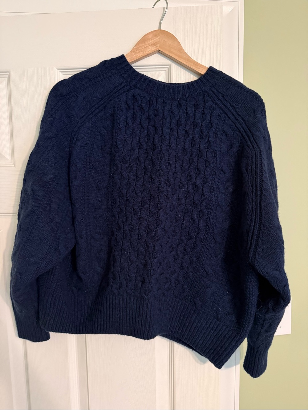 Universal Thread Navy Cable Crewneck Sweater